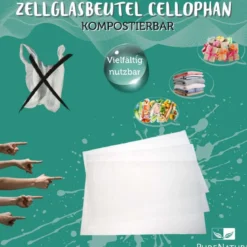 Zellglasbeutel Cellophan Flachbeutel, XL 33x50 cm