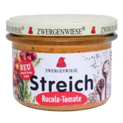 Zwergenwiese Rucola Aufstrich vegan mit Bio Tomaten